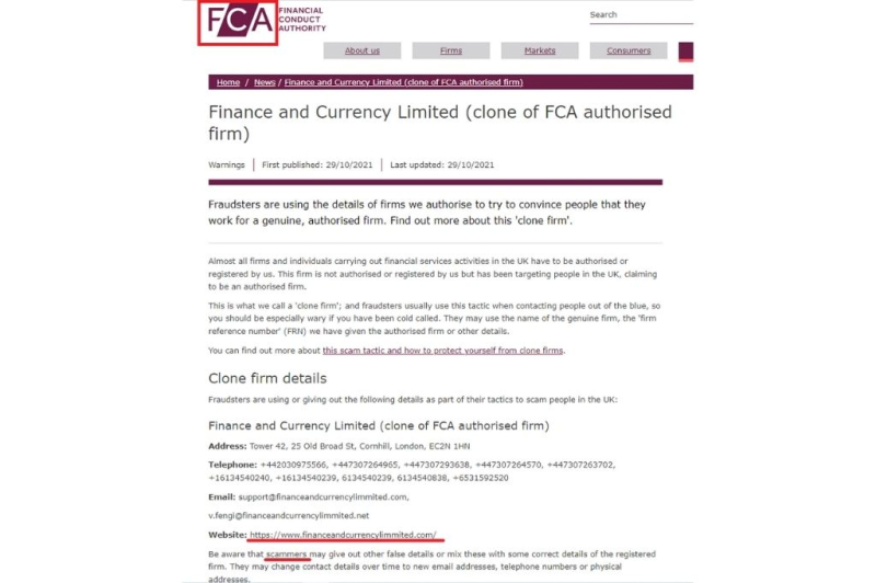 Finance and Currency Limited Review: User Experience and Support