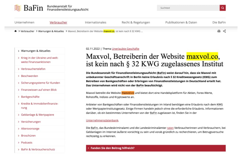 MaxVol Review – Warning! Stay Away From This Broker