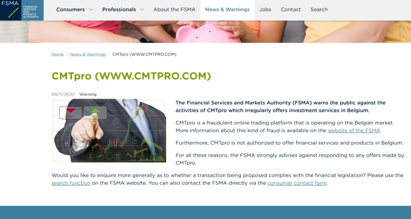 CMTPRO Review – A Brokerage You Can’t Rely on
