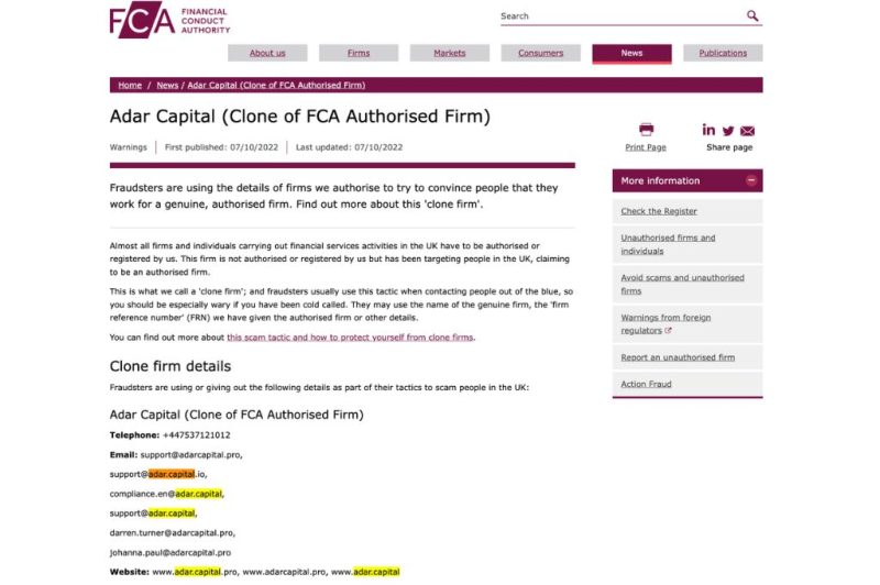 Adar Capital Review – Can You Be Scammed by Adar.capital Broker?