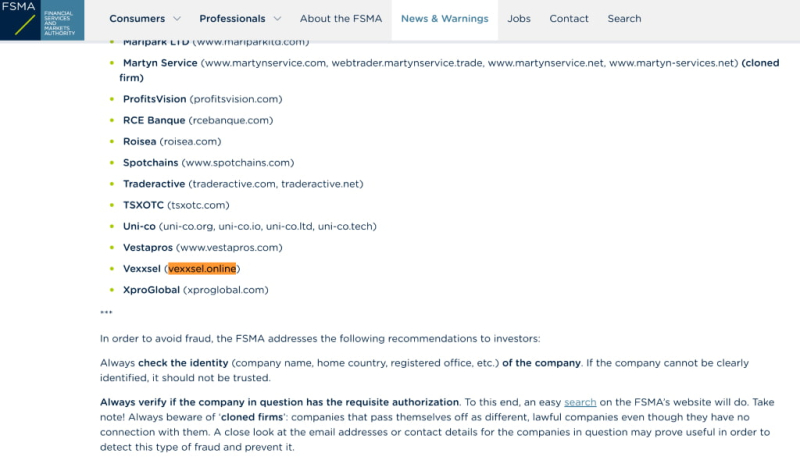 Vexxsel Review – Broker Is Completely Anonymous
