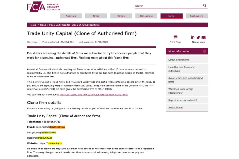 Trade Unity Review – Main Reasons To Avoid Tradeunity.co Brokerage