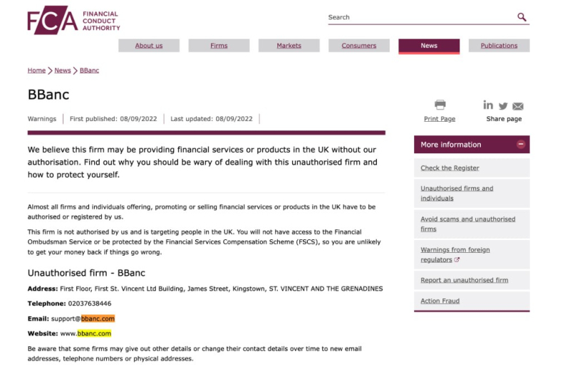 BBanc Review &ndash; 5 Warning Facts About Broker Fraud