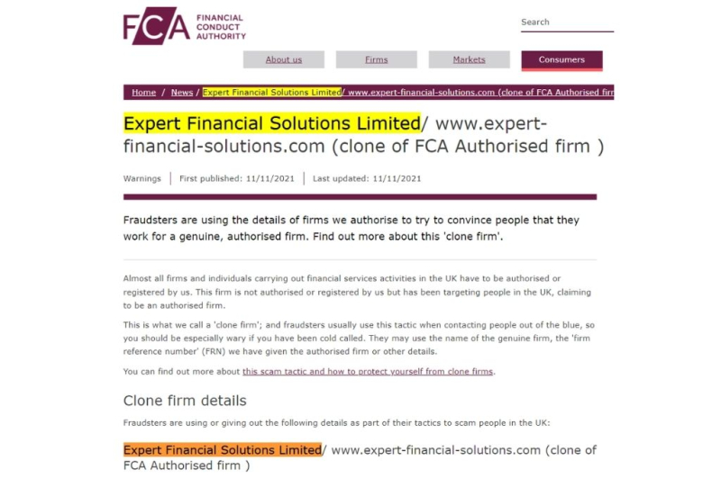 Expert Financial Solutions Limited Detailed Review